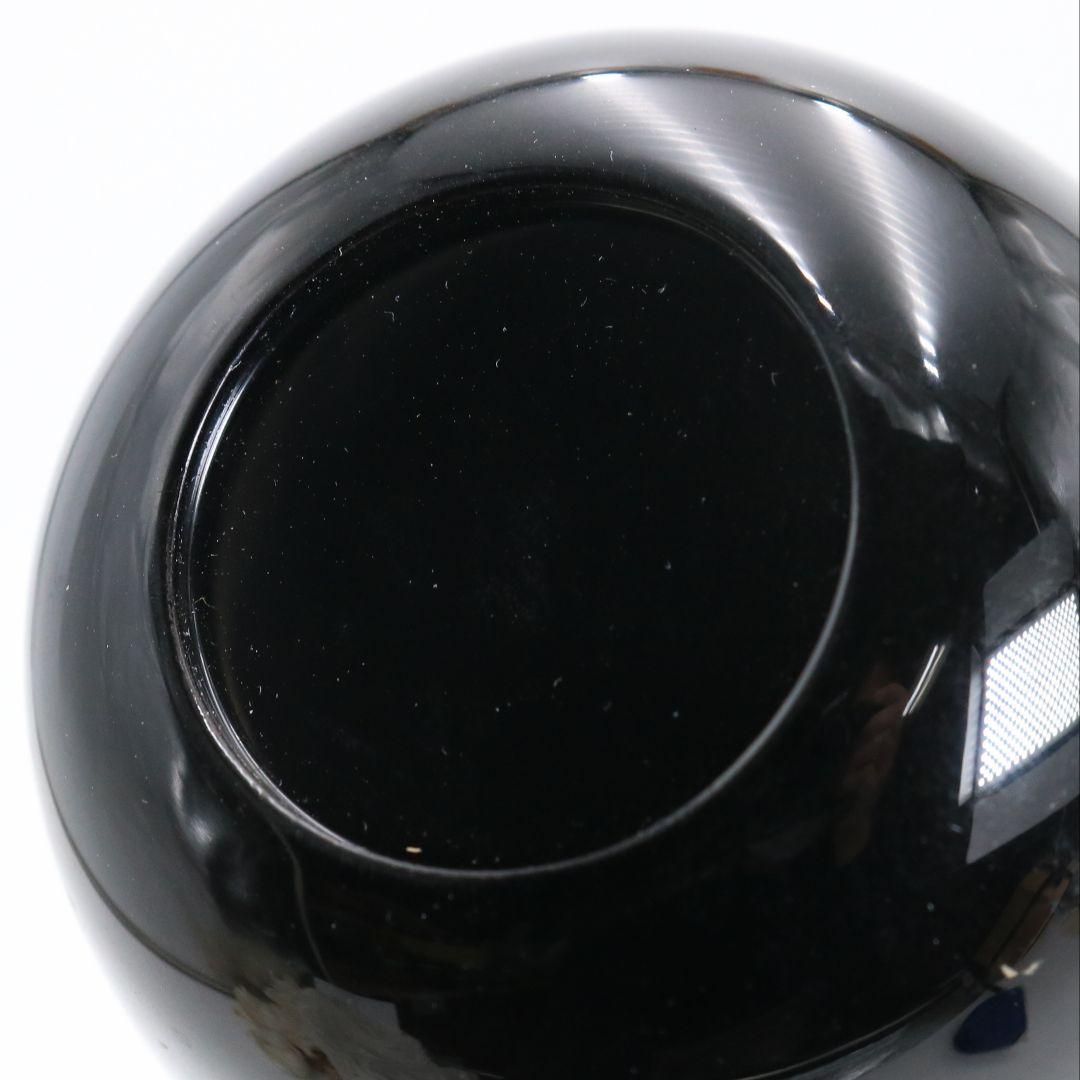 竹内幸斎作 御所車蒔絵 中棗 茶道具 共箱　V927　N7