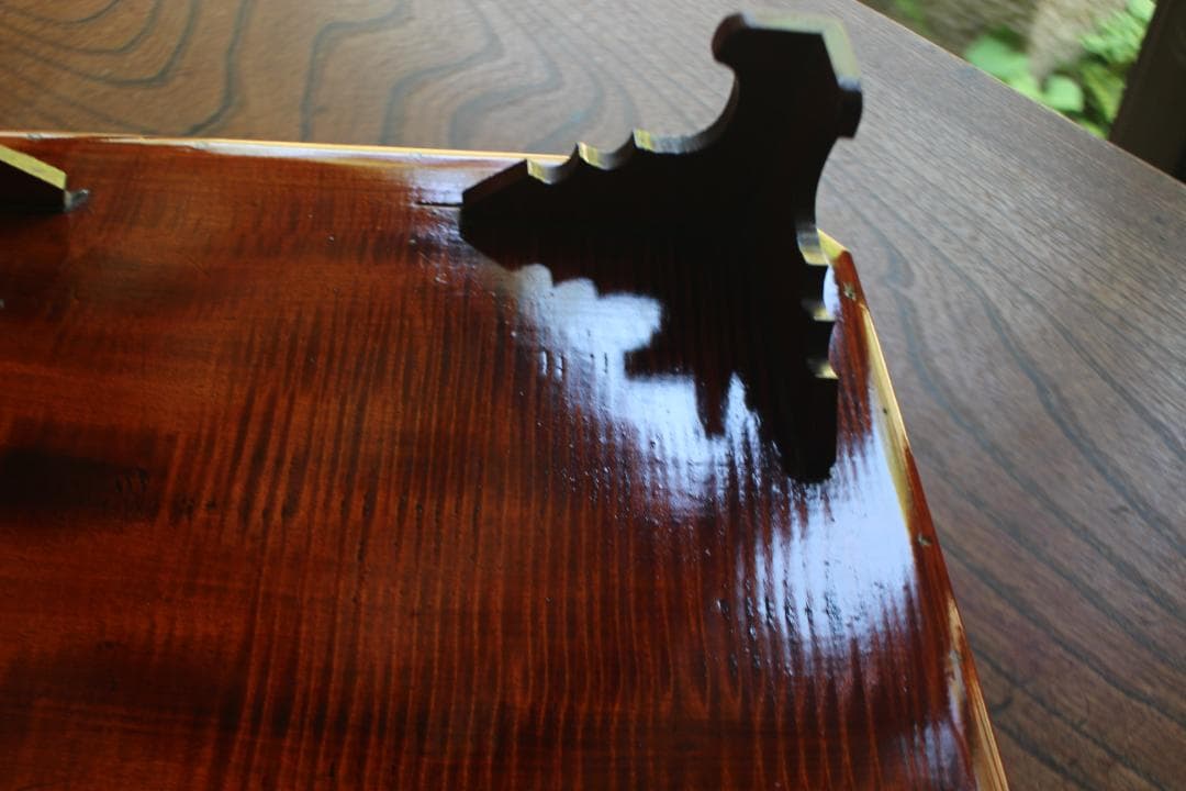 ぞのさま専用！時代拭き漆の映える脚付隅切り四方膳3点（検輪島塗春慶塗お膳お盆