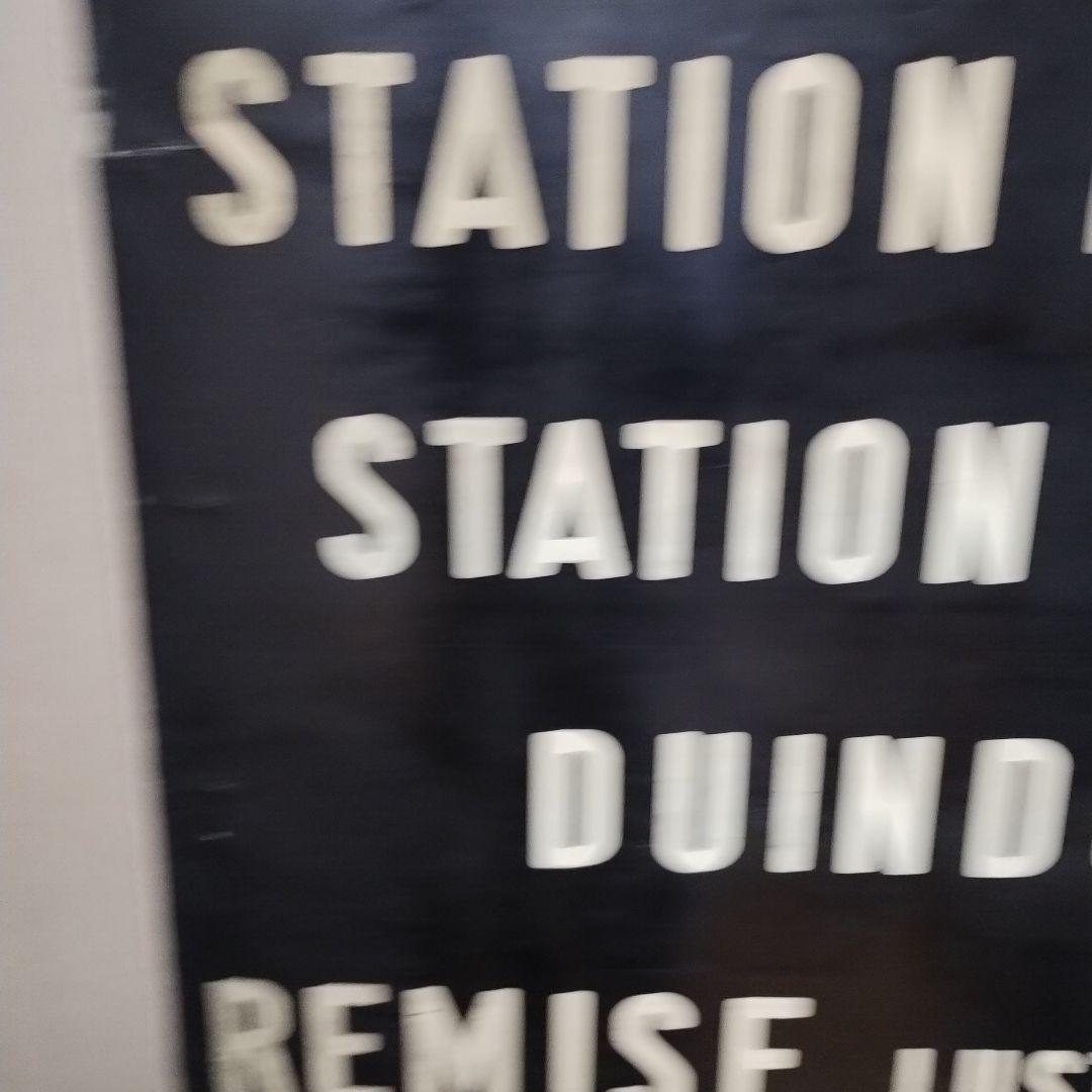 ヴィンテージバスロールサイン本物　オランダ