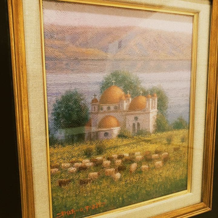 松尾洋明 『ガリラヤの春』 油彩