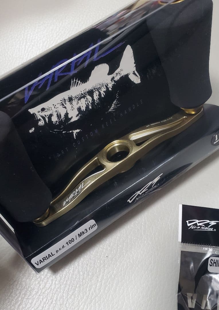 DRT バリアルハンドル100 ゴールド Mk-3rimシマノ左
