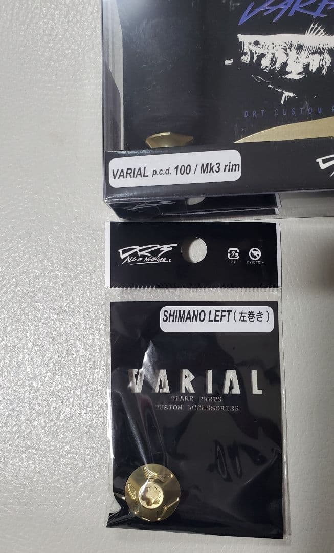 DRT バリアルハンドル100 ゴールド Mk-3rimシマノ左