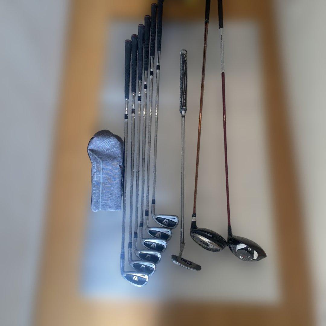 【中古】ブランドゴルフクラブセット 9本セットNIKEバッグ付き