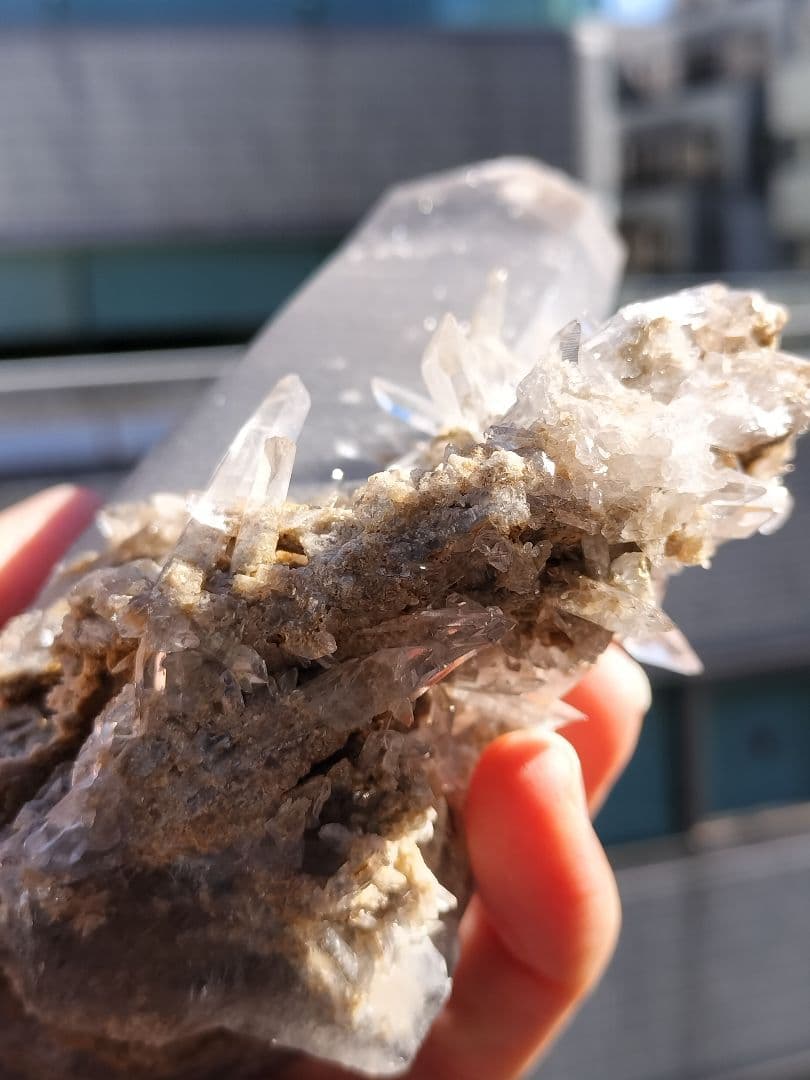 ブルーザギマウンテンクォーツ　古く珍しいタイプ