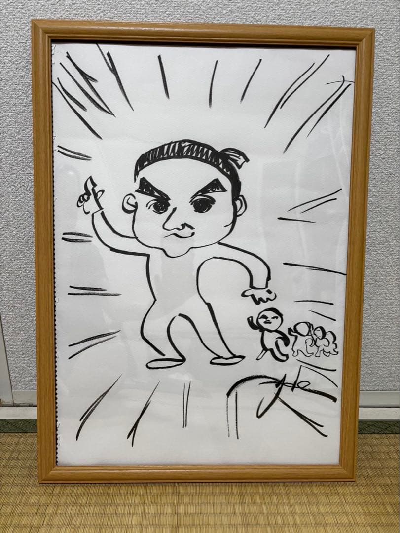 HYDE 直筆サイン＋イラスト 木製フレーム付き