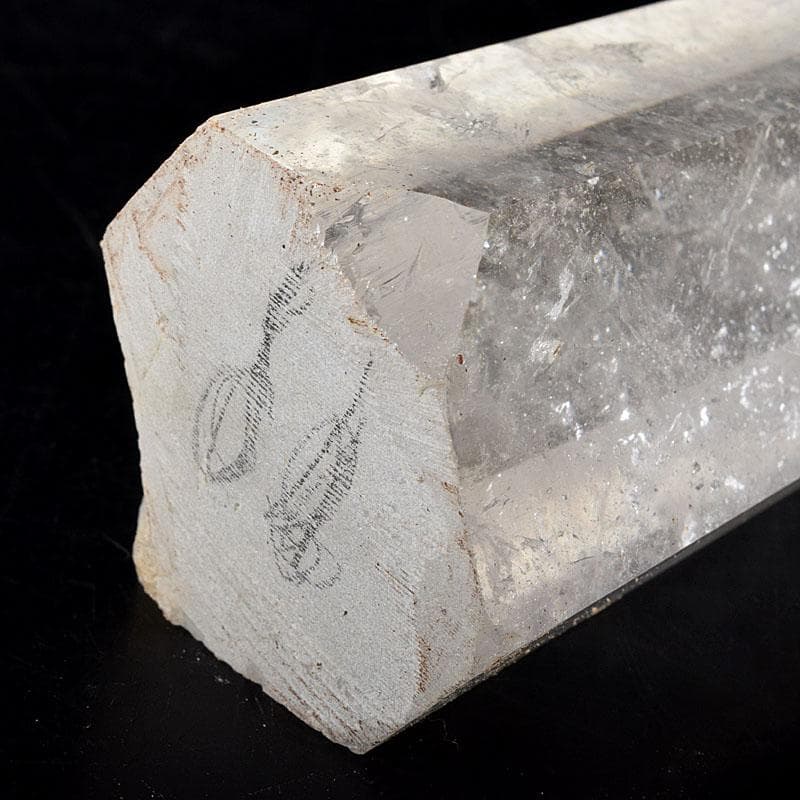 風水　縁起物　水晶　クリアクォーツ　台付　置物　2点まとめて　C　8196