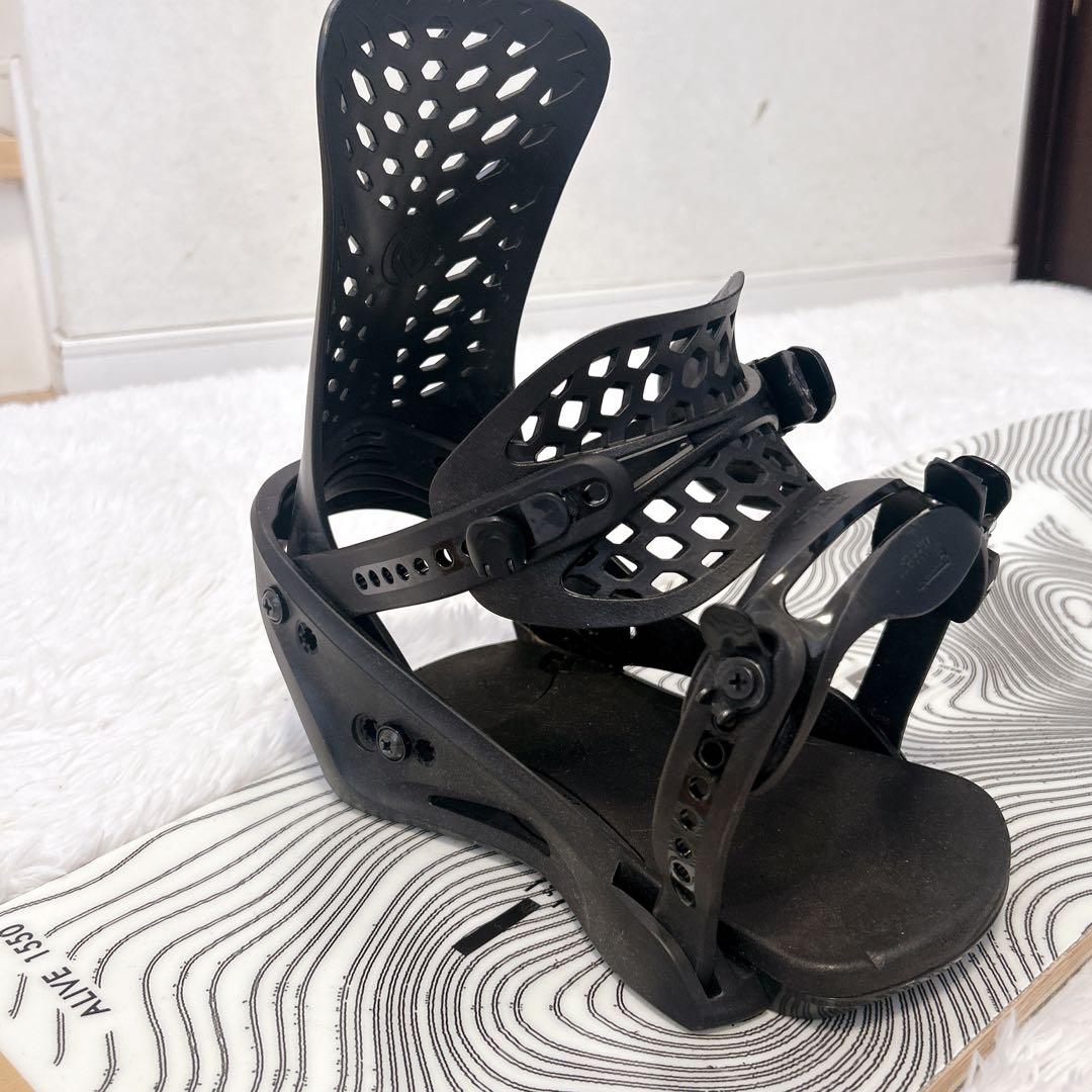 ZUMA スノーボード ALIVE 155cm FLUX バイン PR セット