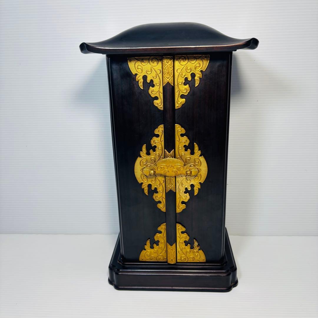 金銅阿弥陀如来立像　仏像　厨子　骨董　アンティーク