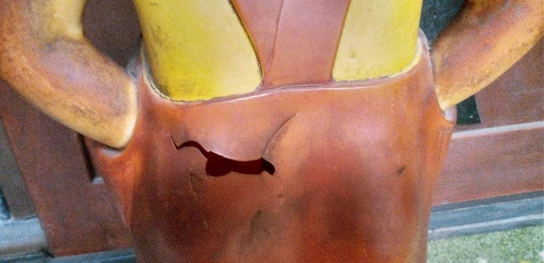 不二家 ペコちゃん 等身大　店頭前（86ｃｍ） 首振り人形