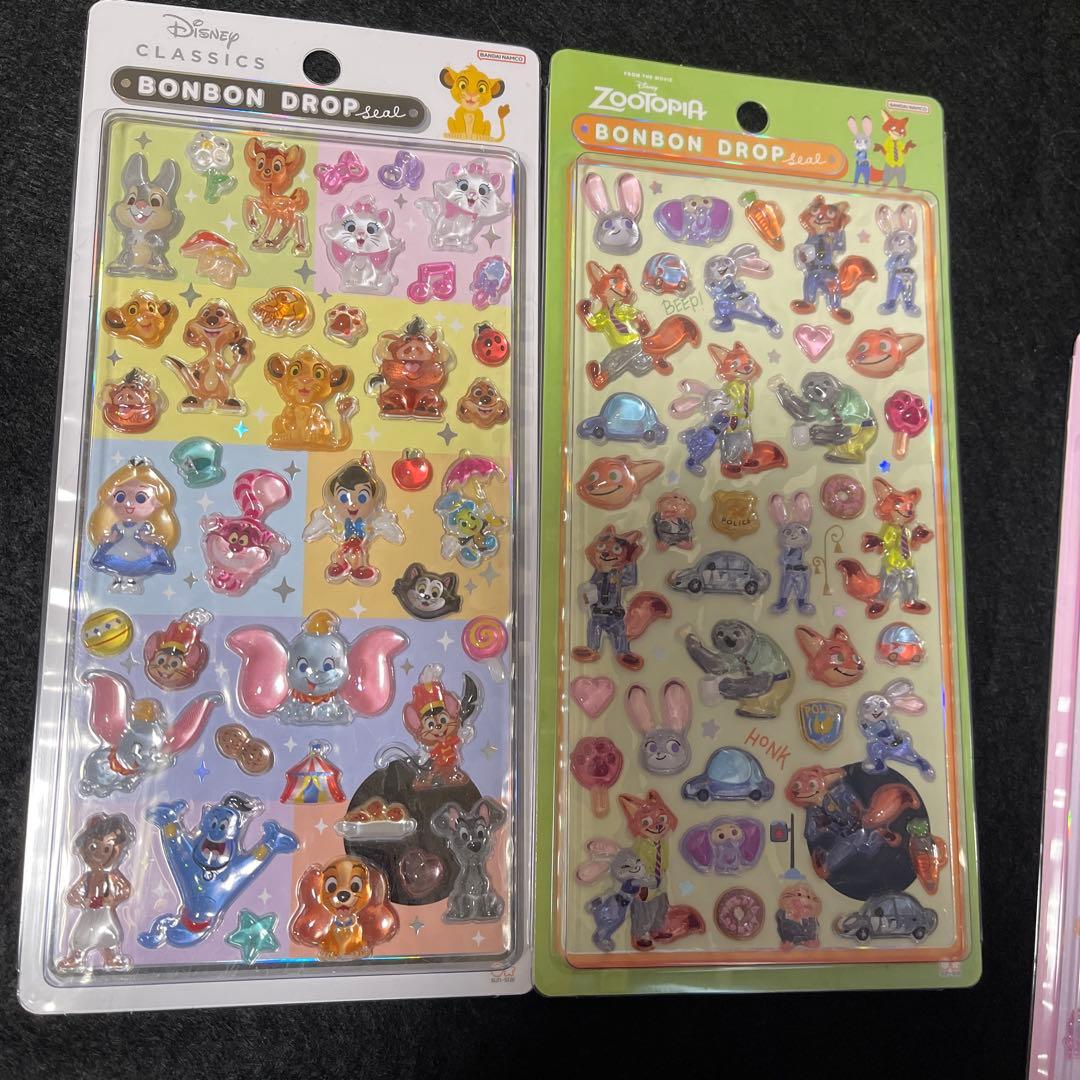 正規品　ディズニー　ボンボンドロップシール クラシック　プリンセス　ズートピア