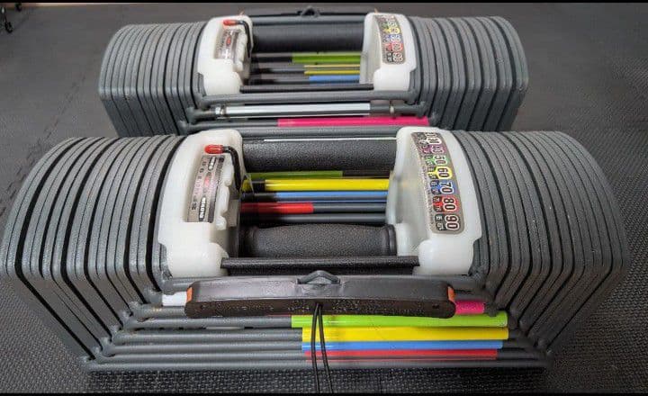 可変式ダンベル 90ポンド(約41kg)　①