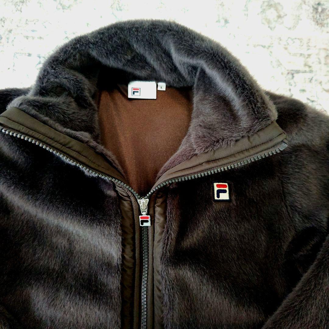 フィラテニスウェア★フィラフェイクファージャケットLサイズ