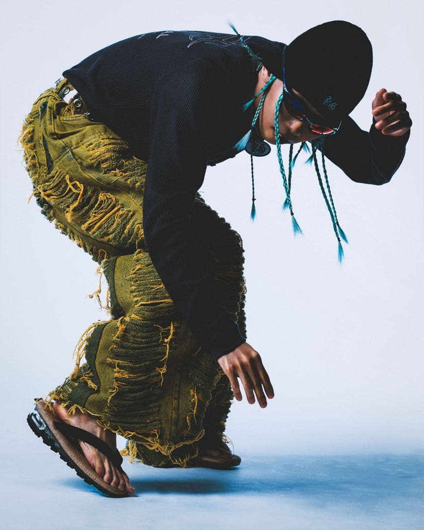 King Gnu CEN+RAL WUFFLE L/S TEE [チャコール]