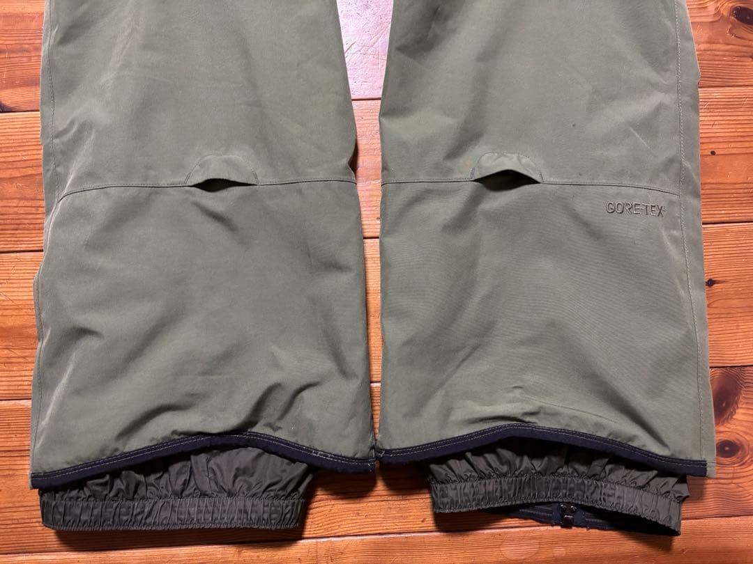 BURTON GORE-TEX ビブパンツ L オリーブグリーン