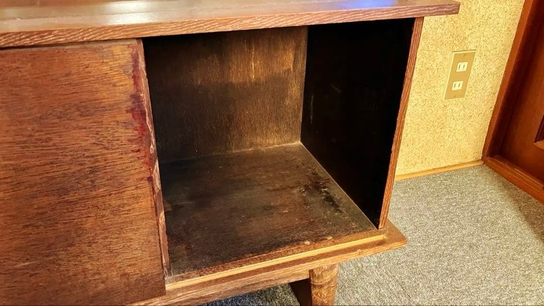 カリモク風 キャビネット サイドボード ディスプレイ 北欧 アンティーク レトロ