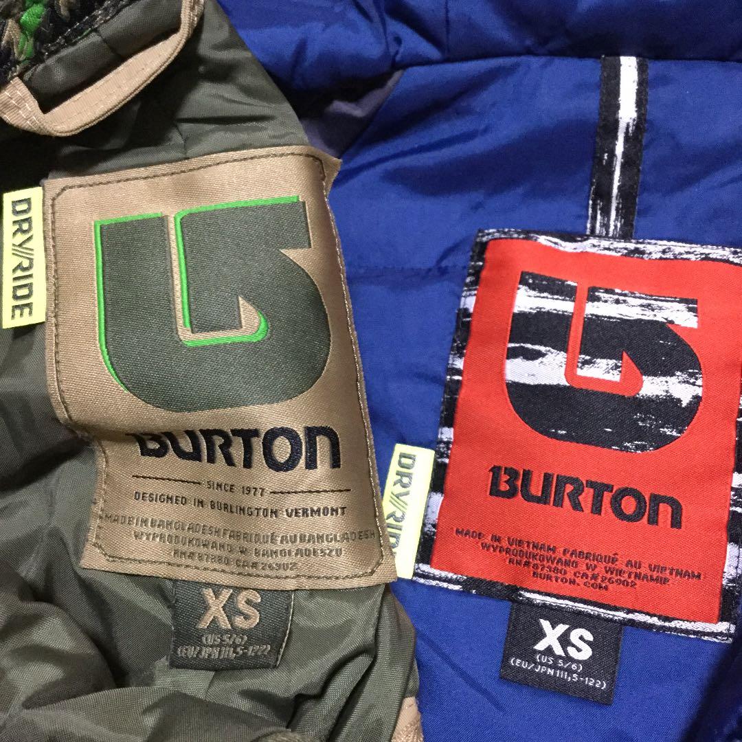 Burton キッズスノーボードウェアジャケットパンツ上下セットXS②