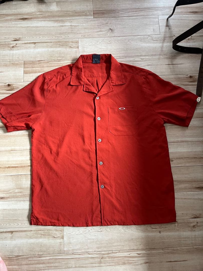 00-90s オークリー oakley usa レーヨン オープンカラー シャツ