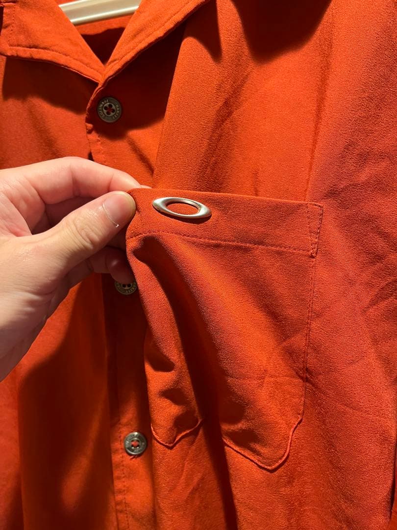 00-90s オークリー oakley usa レーヨン オープンカラー シャツ