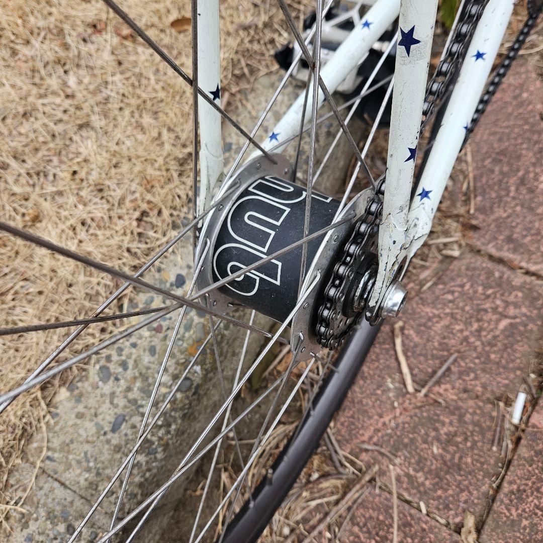 ストリート仕様　3RENSHO　ピスト　競輪　njs　固定　シングル　53