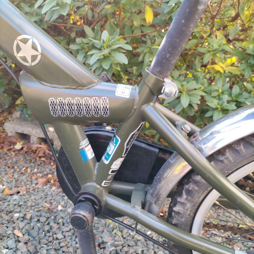 【難有】Jeep 幼児用自転車 オリーブグリーン★18インチ