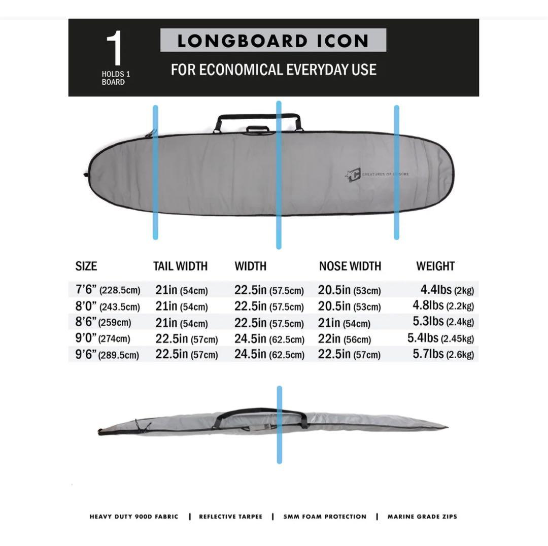 Creatures of Leisure サーフボードケース 9'6\" ICON