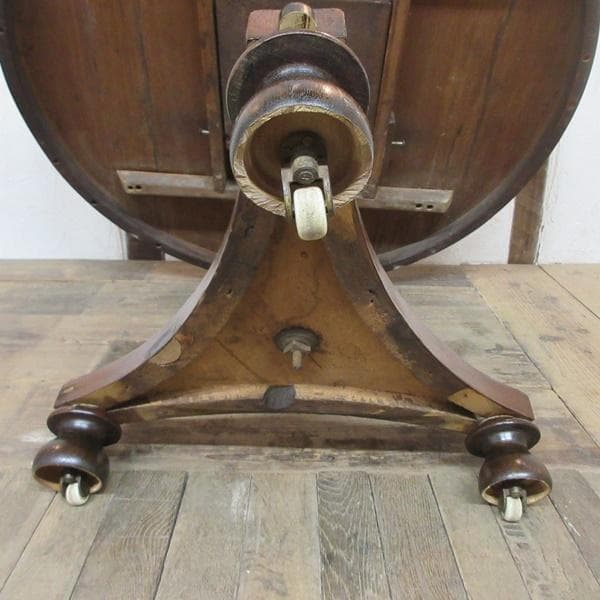 イギリス アンティーク 家具 ダイニングテーブル ティルトップ 英国 6113e