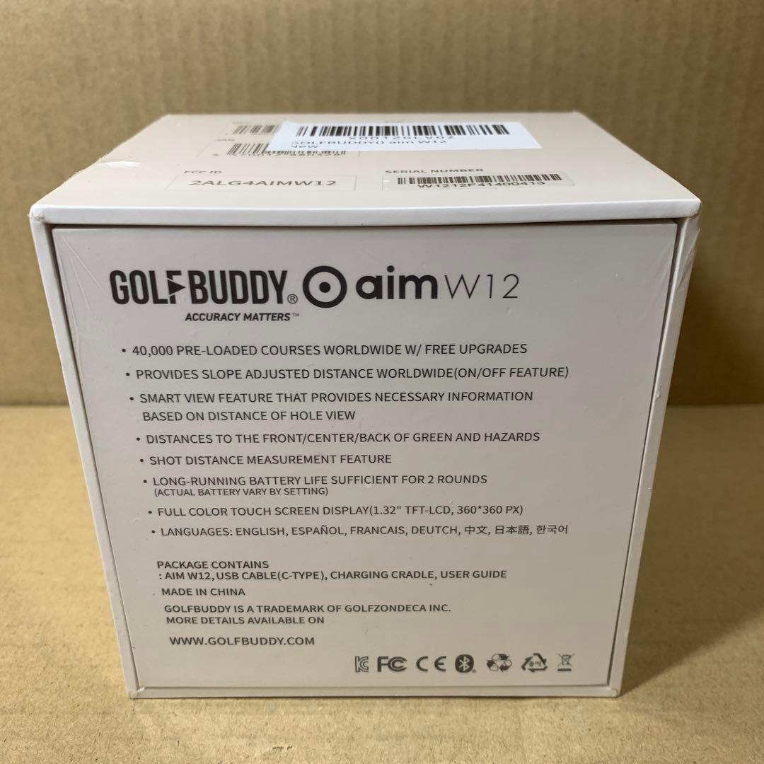 新品未開封　ゴルフバディー　aim W12 フルカラー タッチ ゴルフウォッチ