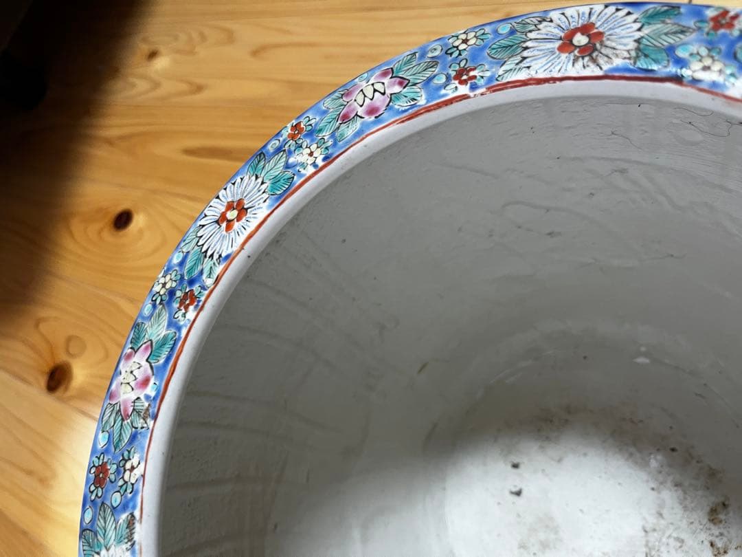 最終値下げ 色絵　伊万里十錦手あぶり火鉢