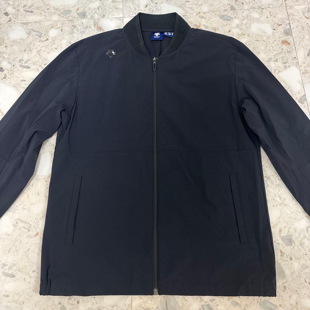 【定価3，3万円】美品DESCENTE GOLF／軽量ジップアップジャケット黒L