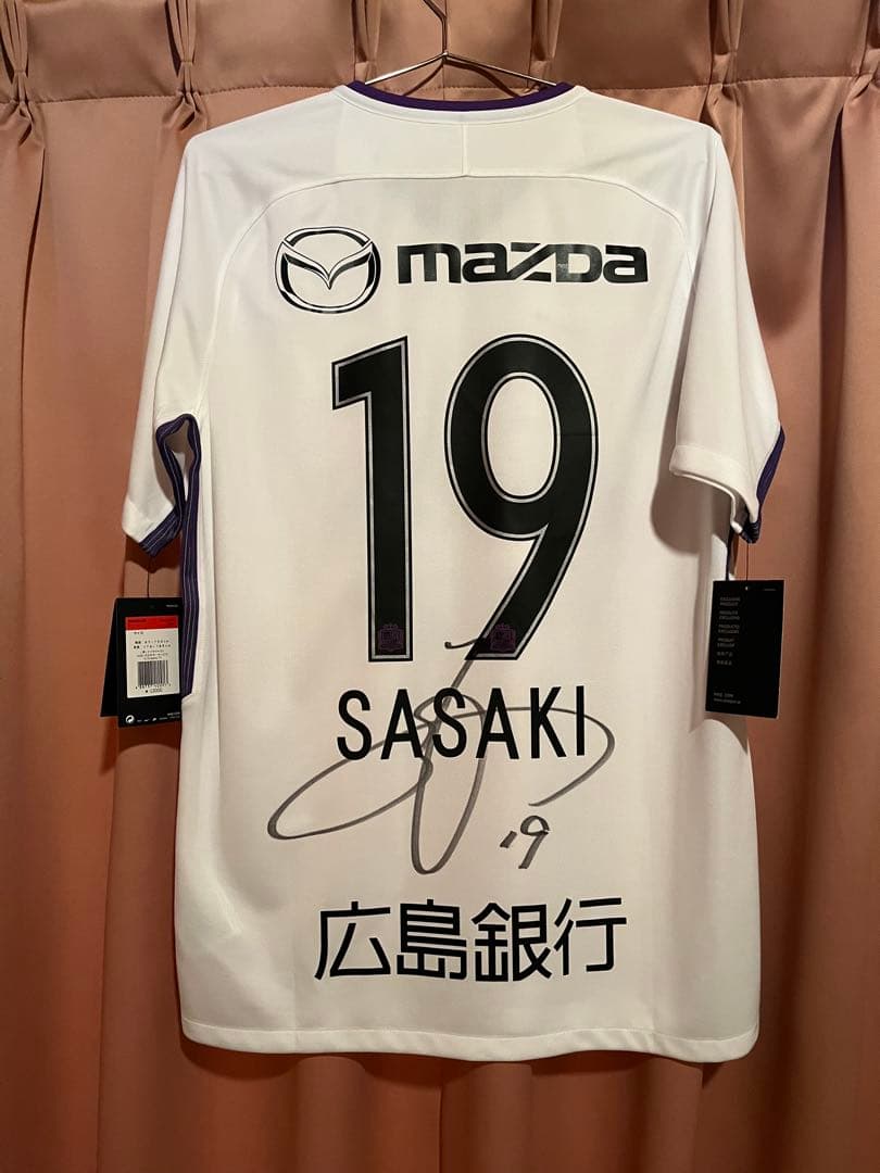 佐々木翔 両面サイン入り サンフレッチェ広島 ユニフォーム (L)
