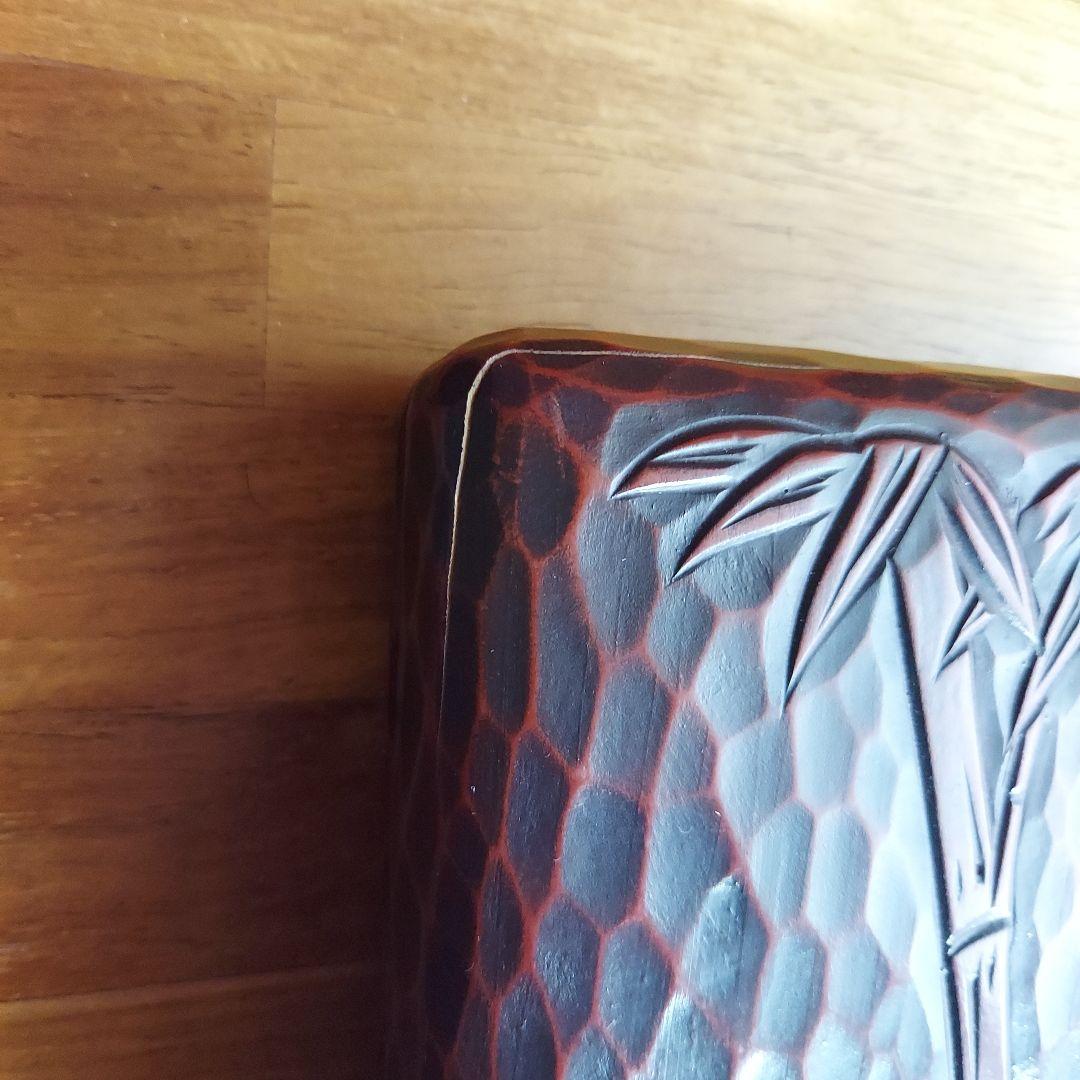 ☆昭和レトロ☆　鎌倉彫り　硯箱