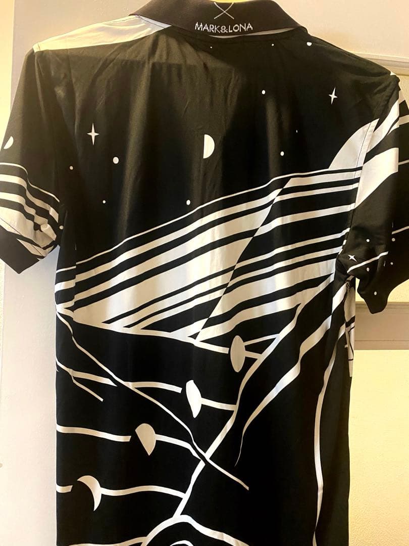 MARK & LONA ポロシャツ ブラック/ホワイト