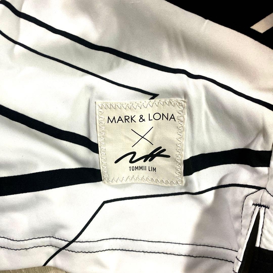 MARK & LONA ポロシャツ ブラック/ホワイト