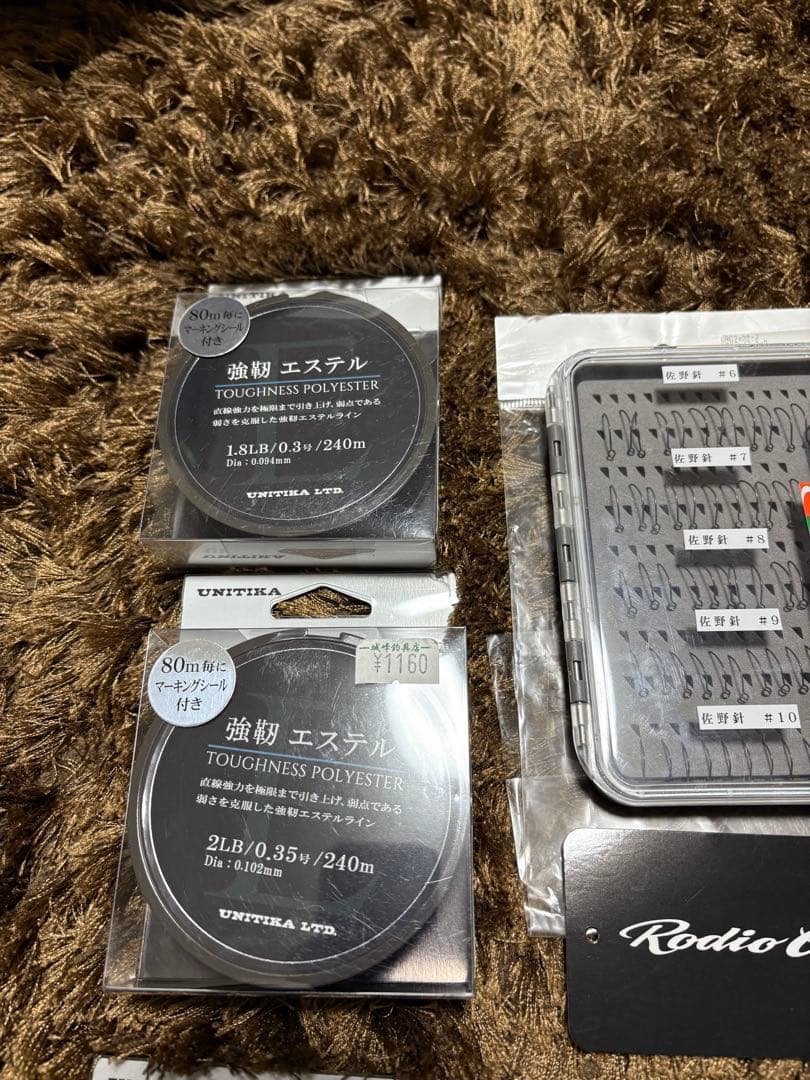 エリアトラウト フック&フックケース&ライン等 トラウトツールまとめ売り