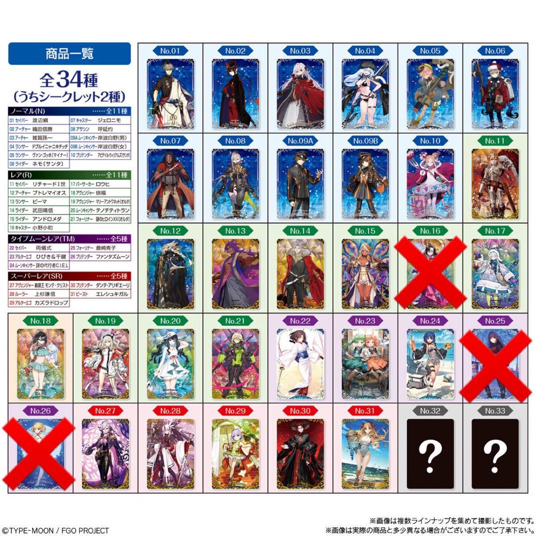 FGO ウエハース14 セミコンプ 31種66枚 おまけ付き