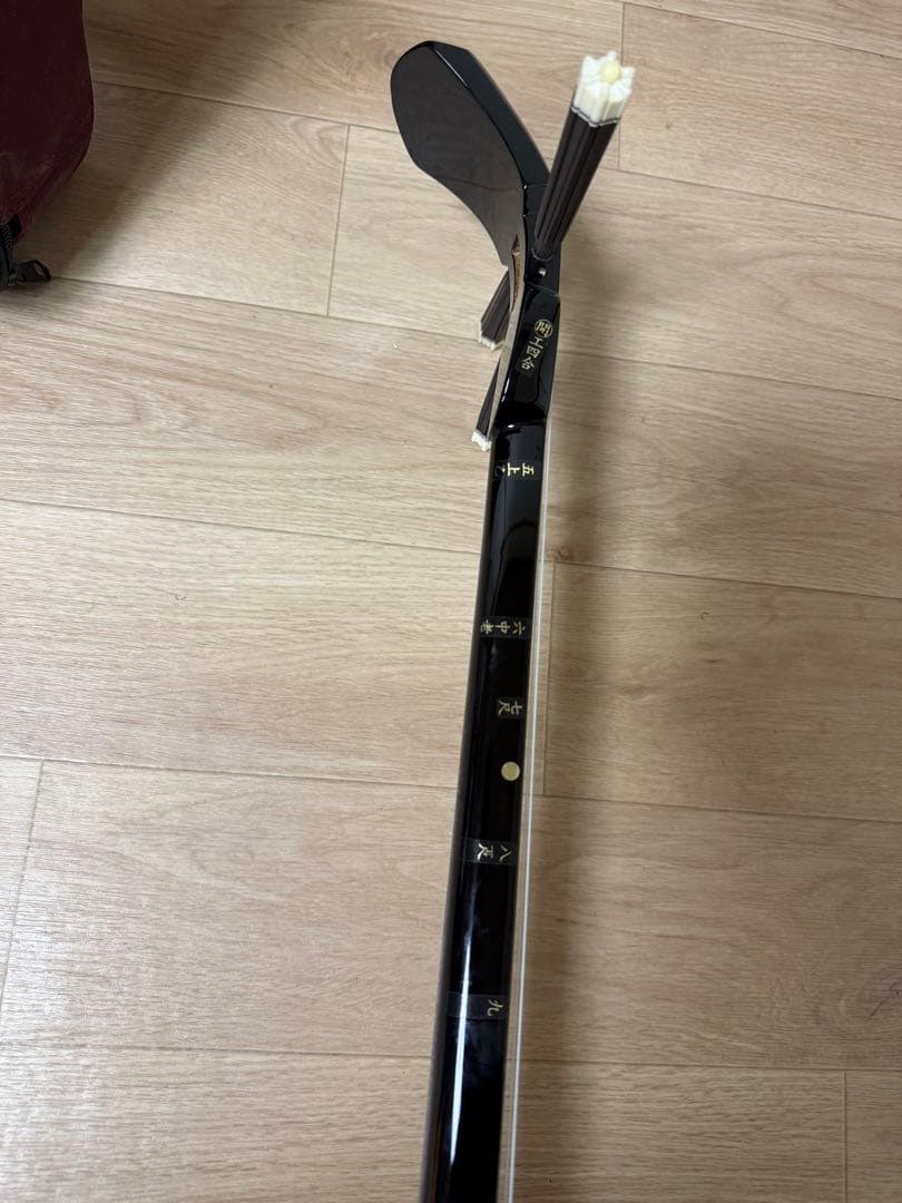 三味線 ヘビ柄デザイン ケース付き