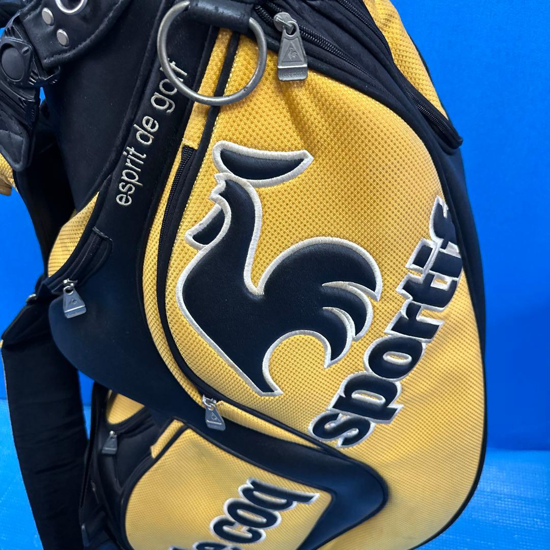 le Coq Sportif キャディバッグ イエロー/ブラック
