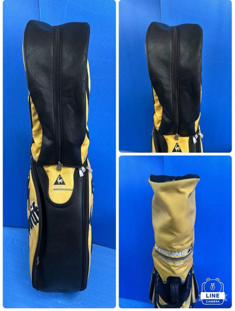 le Coq Sportif キャディバッグ イエロー/ブラック