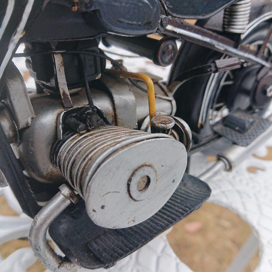  ミニチュアオートバイ 金属製？長33幅10高16cm重750g