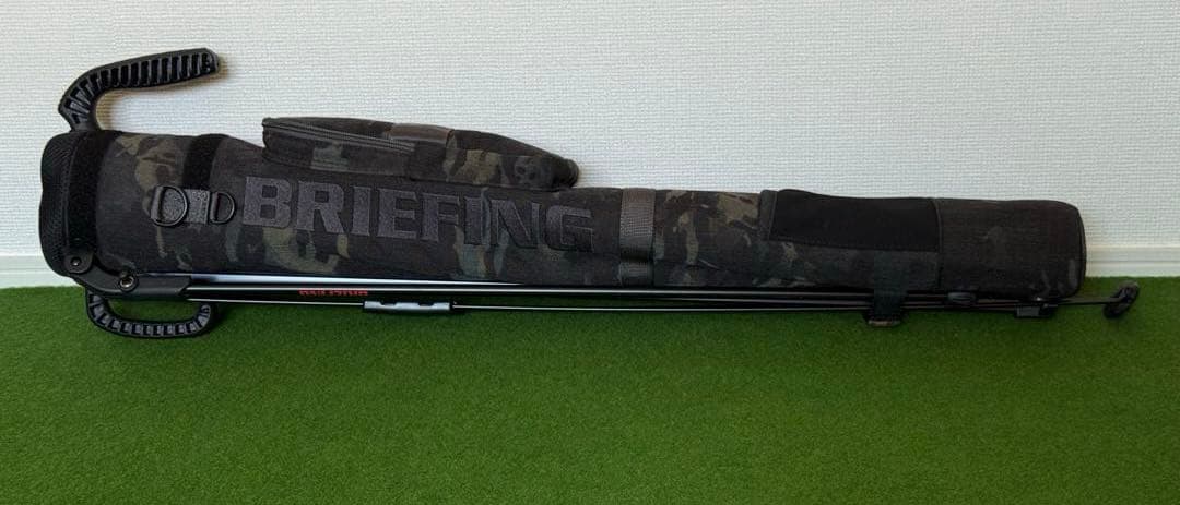 BRIEFING カモフラージュ セルフスタンドバッグ　ブラックカモ　パター独立