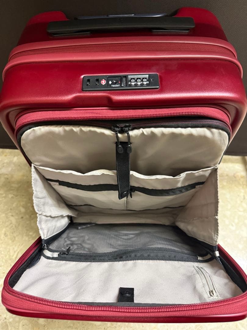 LOJEL バーガンディ キャリーカート 拡張 機内持ち込み可能