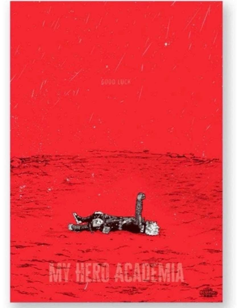 ヒロアカ 原画展 A2アートポスター2枚セット 【がんばれ】