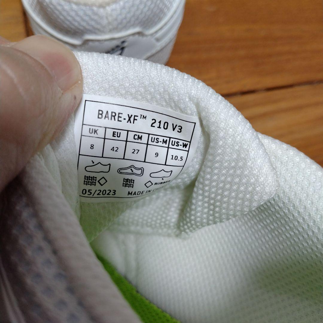 新品最終廃盤人気Inov-8イノヴェイトBARE-XF-210V3 27.0cm