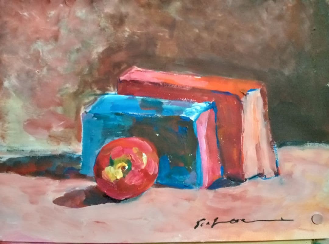 水彩静物絵『静物』