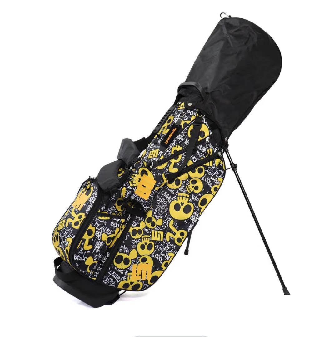 ラウドマウス　スカルデザイン ゴルフバッグ　ほぼ新品　ヘッドカバーセット