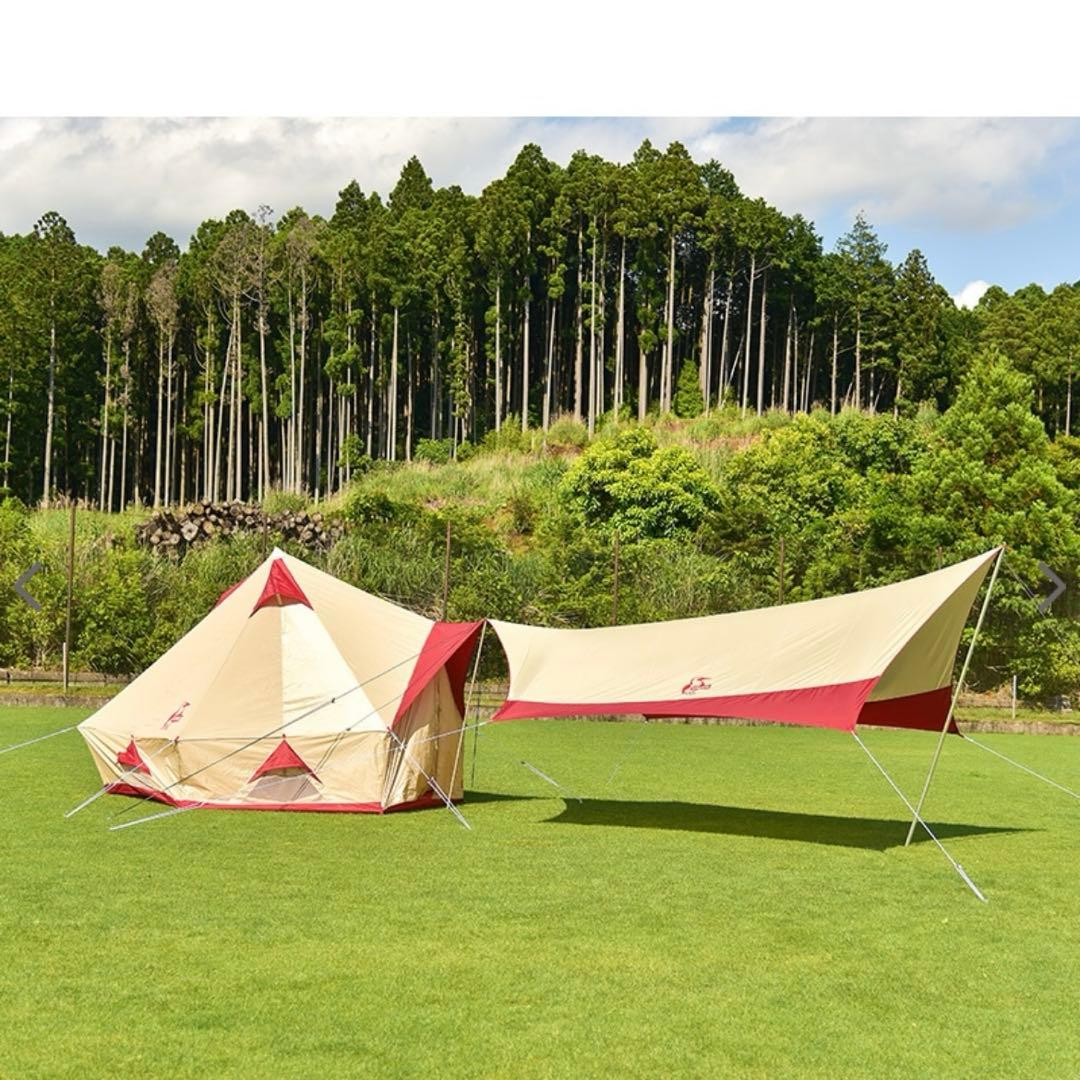 新品未使用未開封！　CHUMS BOOBY HEXATARP beige/red