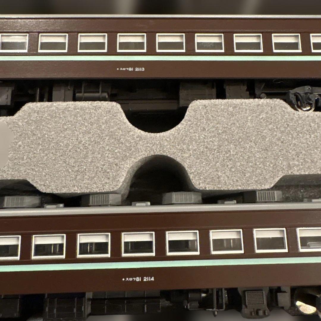 KATO 10-176スロ81系 和式客車ふれあい6両セット③愛称シール使用済み