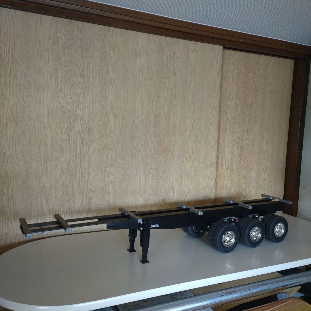 タミヤ1/14トレーラー荷台 3軸改造