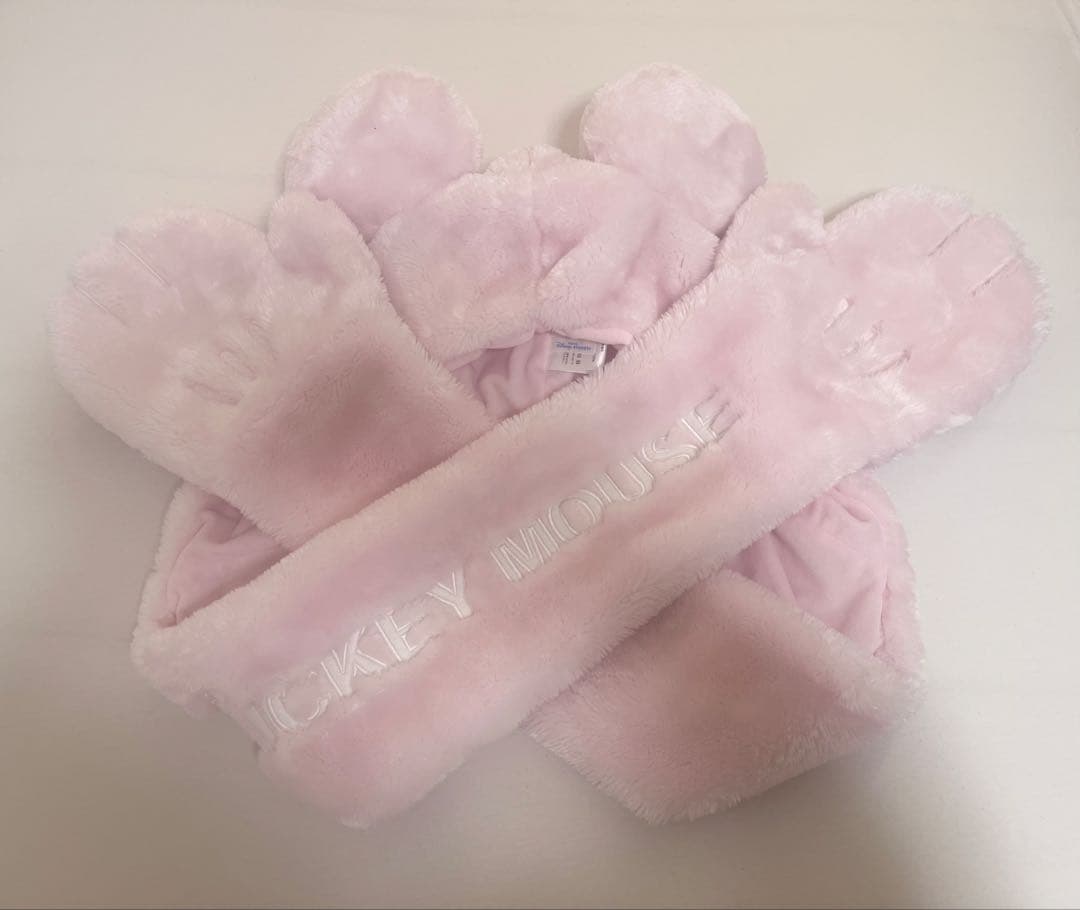 ディズニー♡マフラーキャップ ファンキャップ ピンク