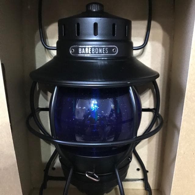 【カスタム】ベアボーンズ LED レイルロードランタン ブルー